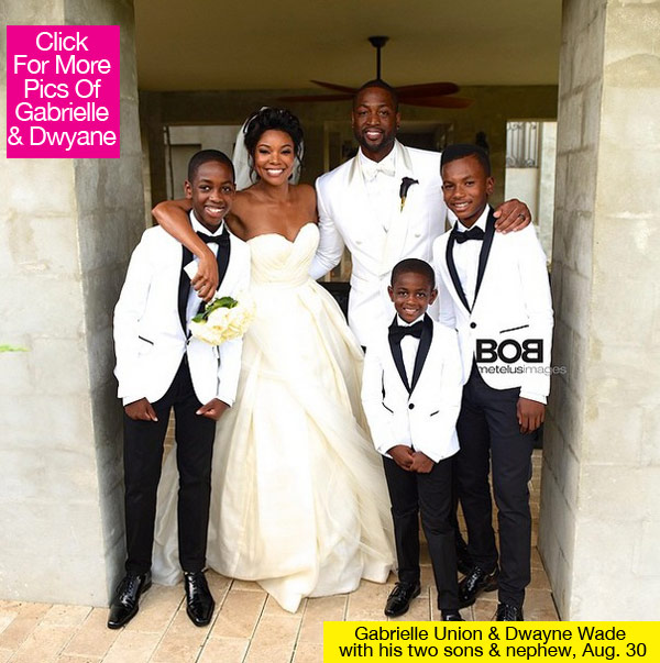 Gabrielle Union Wedding Dwayne Wade Kids