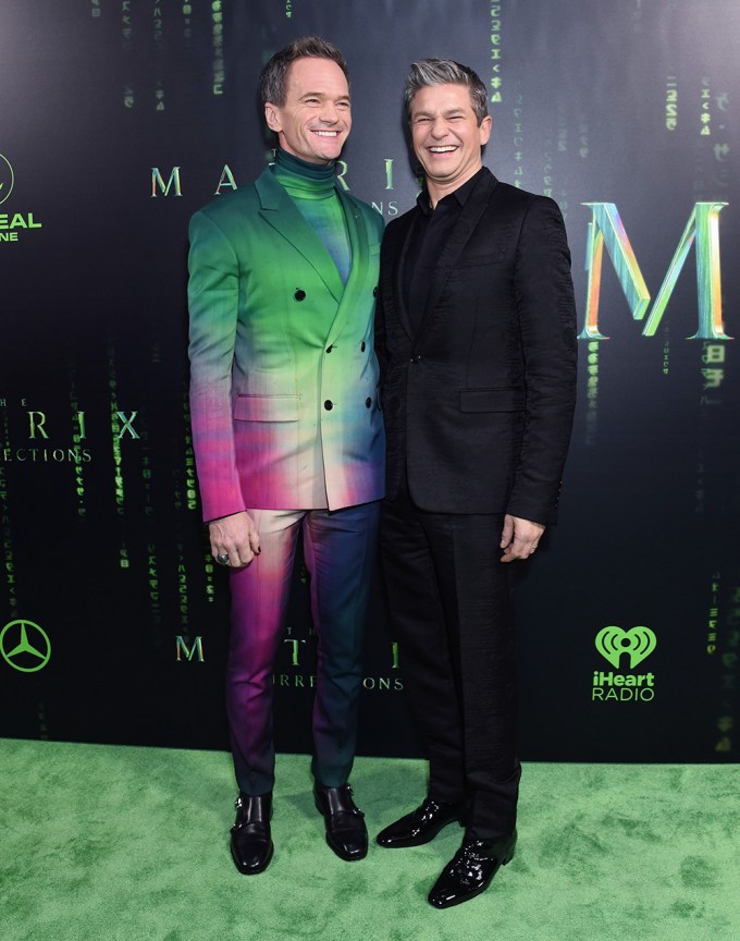 Neil Patrick Harris and David Burtka attend ‘The Matrix: Resurrections’ premiere