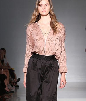 A model on the runway at Jill Stuart's spring 2015 show at Location 05.Jill Stuart Spring 2015 RTW, New York