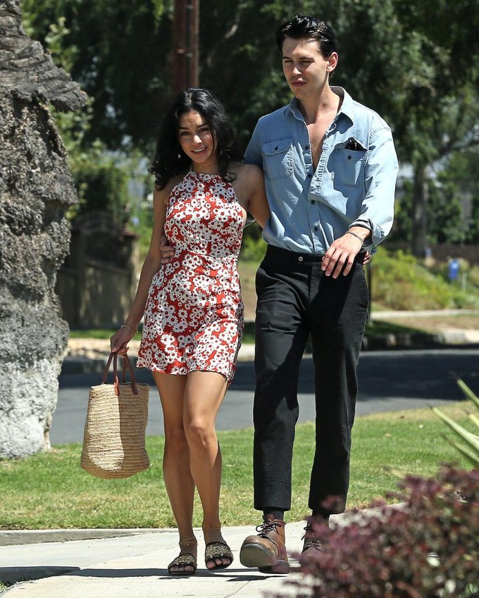 Vanessa Hudgens & Austin Butler Enjoy A Summer Walk