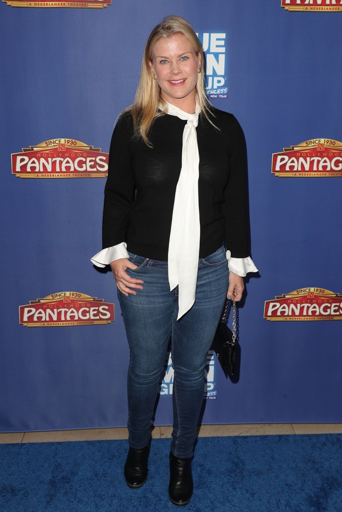 Alison Sweeney At Blue Man Group Concert