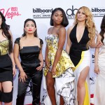 Lauren Jauregui, from left, Ally Brooke, Normani Hamilton, Dinah-Jane Hansen, and Camila Cabello of the musical group Fifth Harmony arrive at the Billboard Music Awards at the MGM Grand Garden Arena, in Las Vegas
2015 Billboard Music Awards - Arrivals, Las Vegas, USA