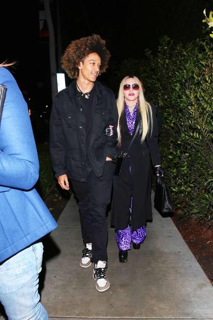 Madonna Late Dinner With Son Boyfriend BACKGRID