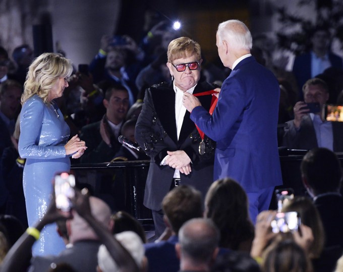 Elton John Preforms on the South Lawn of the White House, Washington, District of Columbia, USA – 23 Sep 2022