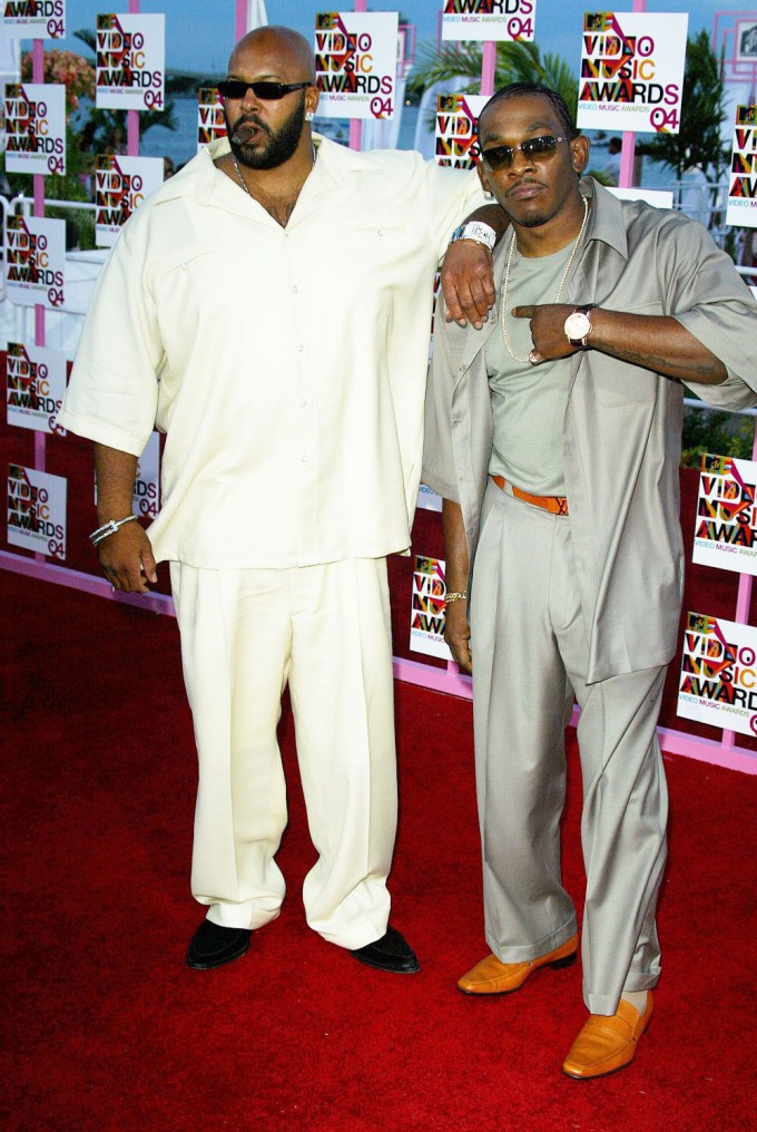 Suge Knight and guest on the red carpet at MTV Video Music Awards