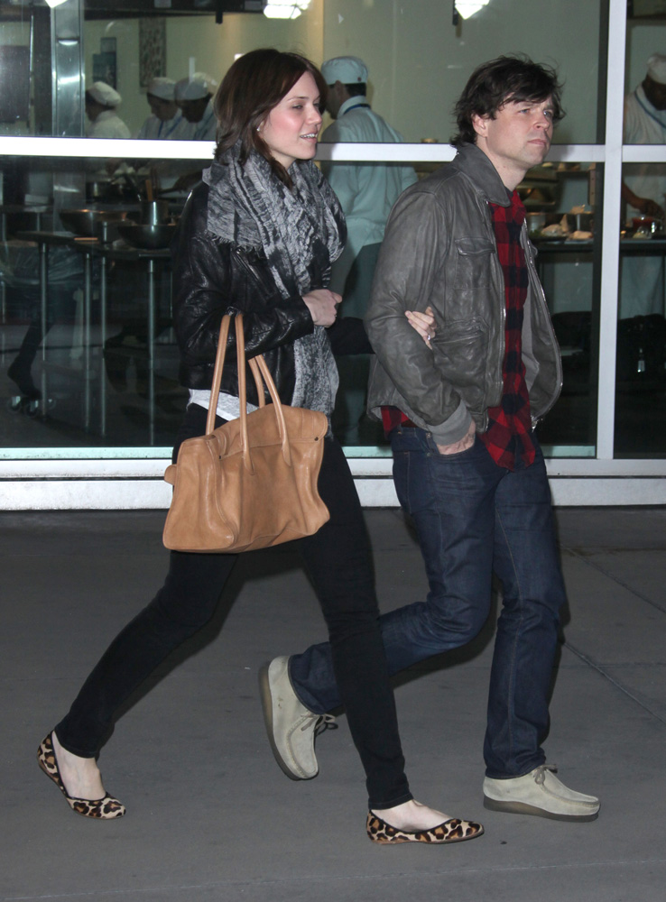 Mandy Moore and Ryan Adams going to the movies, LA