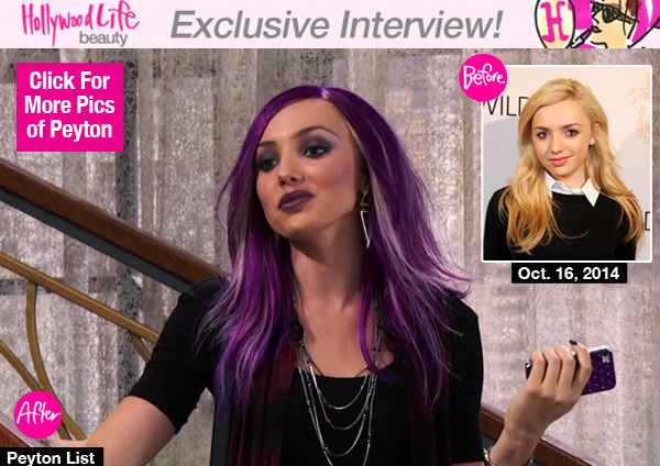 Peyton List Purple Hair