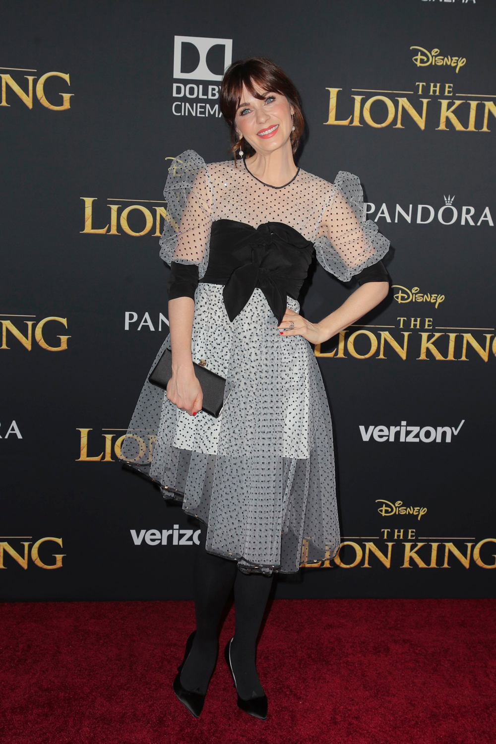 Zooey Deschanel
'The Lion King' film premiere, Arrivals, Dolby Theatre, Los Angeles, USA - 09 Jul 2019
Wearing Abodi