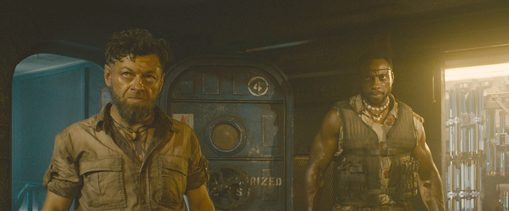 Editorial use only. No book cover usage.Mandatory Credit: Photo by Marvel/Walt Disney Pictures/Kobal/Shutterstock (5886283eo)Andy Serkis, Bentley KaluAvengers - Age Of Ultron - 2015Director: Joss WhedonMarvel/Walt Disney PicturesUSAScene StillAction/AdventureAvengers: L'ère d'Ultron