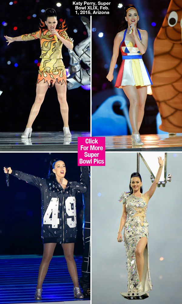 katy perry super bowl outfits