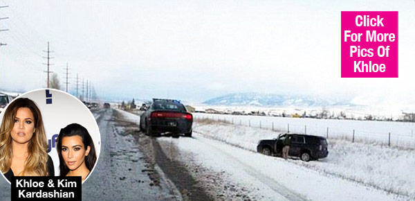 Kim Kardashian Car Accident Pic