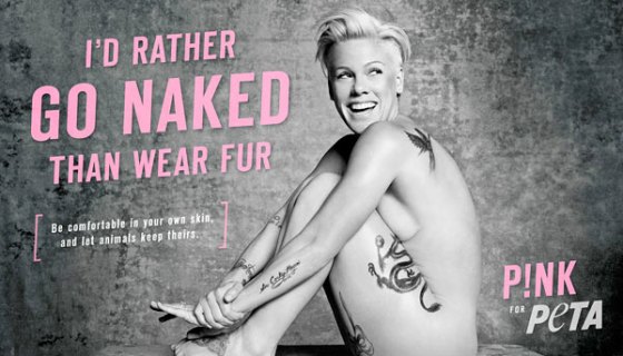Pink Naked PETA