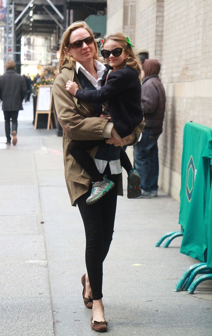 Uma Thurman Out & About With Her Daughter Luna