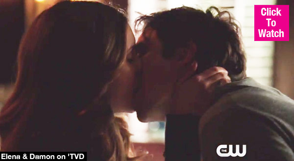 Vampire Diaries Elena Damon Make Out