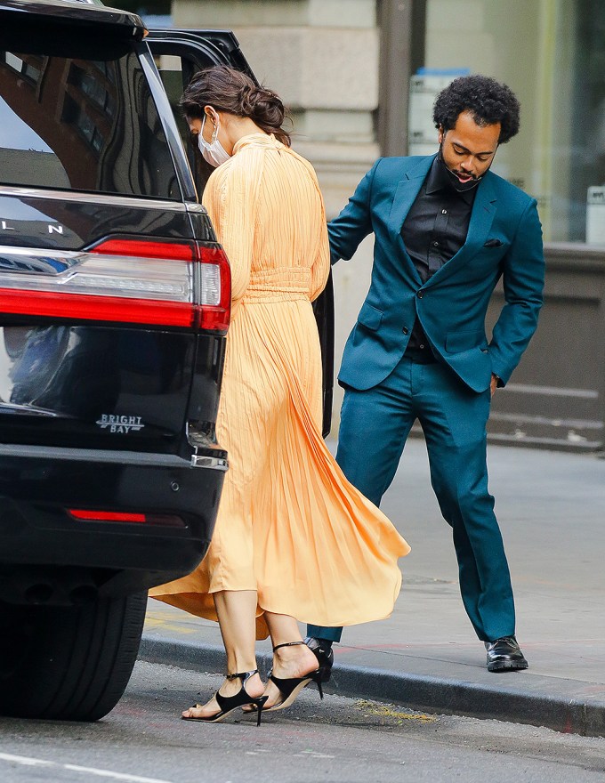 Katie Holmes and new boyfriend Bobby Wooten III seen heading out in New York City