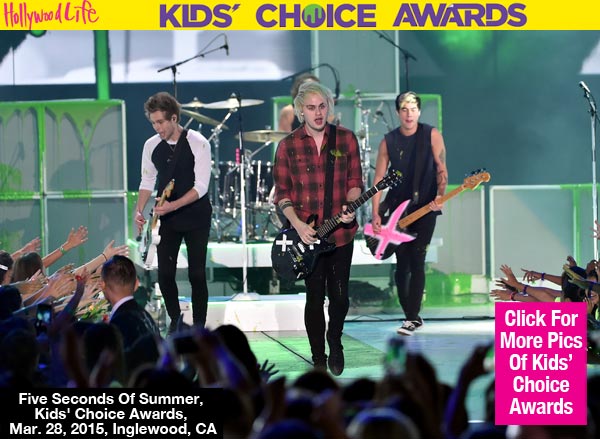 5 Seconds Of Summer Kids Choice Awards Performance
