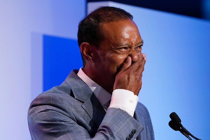 Tiger Woods Gets Emotional At The World Golf Hall Of Fame Ceremony