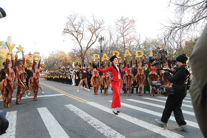 Lea Michele Performing At Macy’s Thanksgiving Day Parade