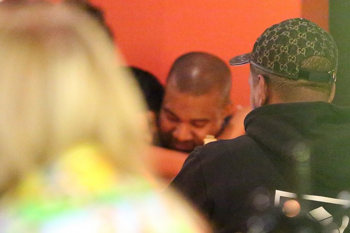 Kanye West goes to dinner with Juliana Nalu