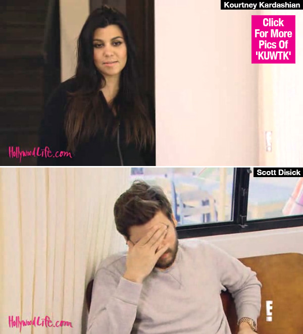 KUWTK Scott Leaves Pregnant Kourtney