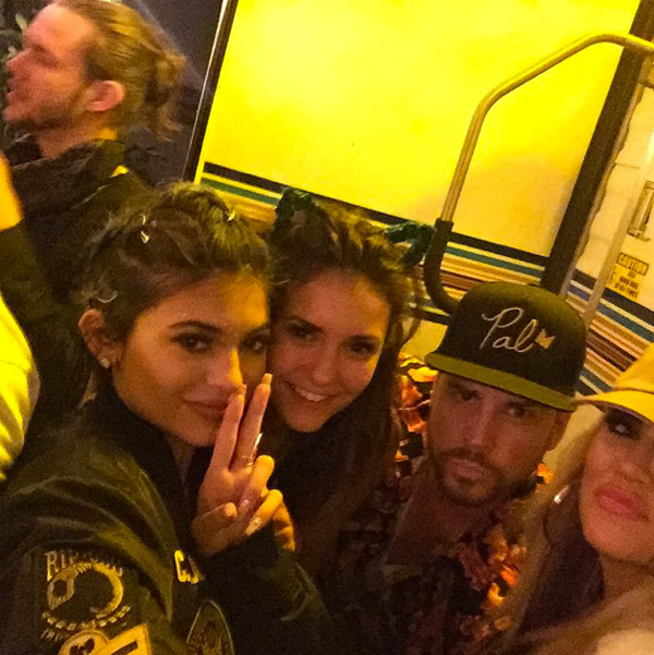 kylie-jenner-nina-dobrev-khloe-kardashian-selfie-coachella-ftr