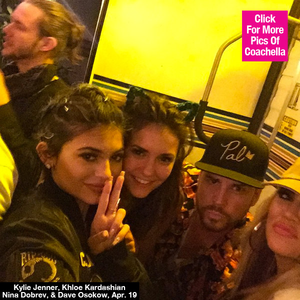 Nina Dobrev Kylie Jenner Coachella Selfie