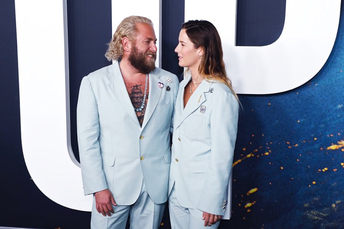 Jonah Hill Gazes At His Girlfriend Sarah Brady At The ‘Don’t Look Up’ Premiere