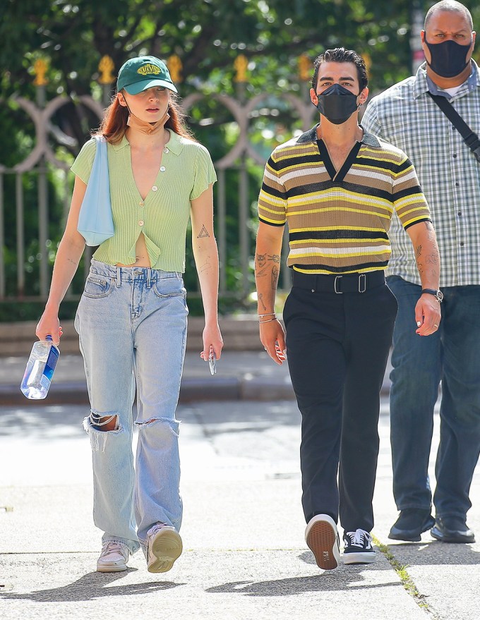 Joe Jonas & Sophie Turner Walk