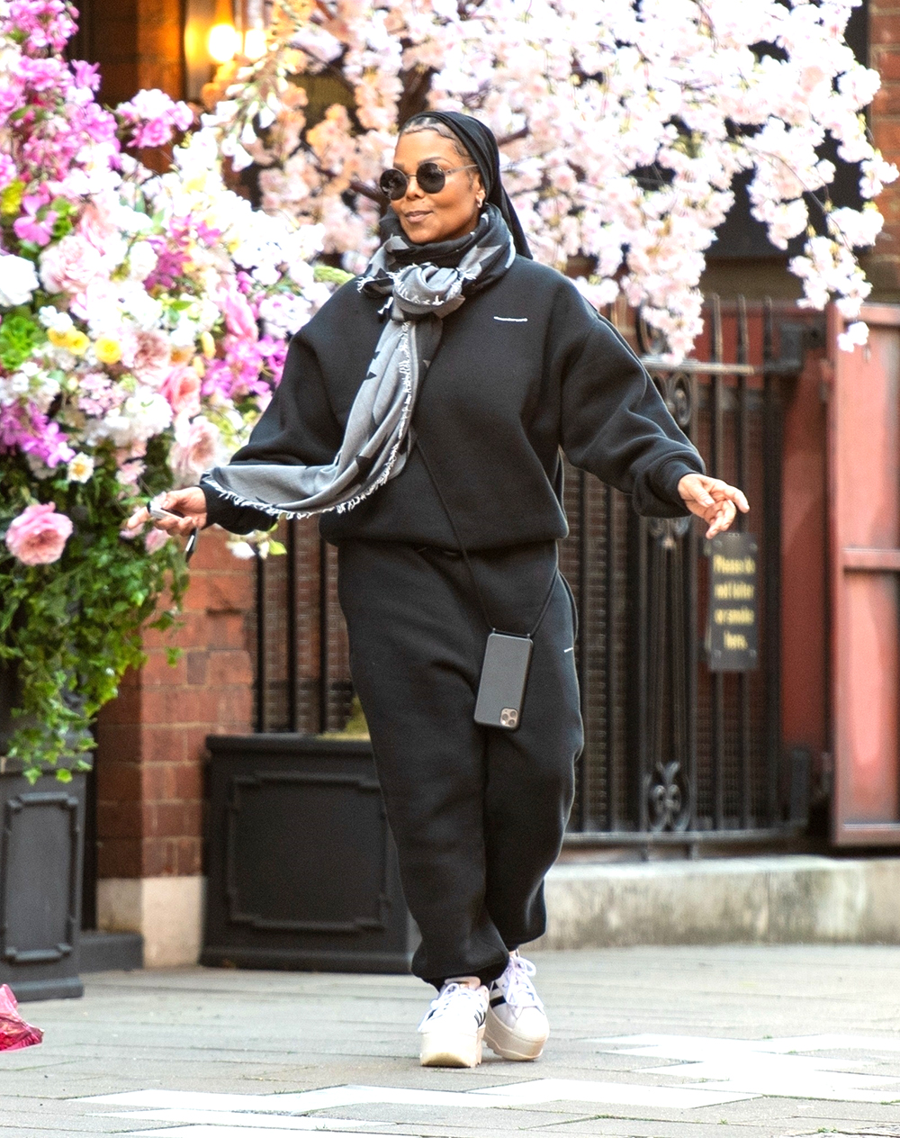 *EXCLUSIVE*  American singer and actress Janet Jackson spotted in FIRST TIME in a year!