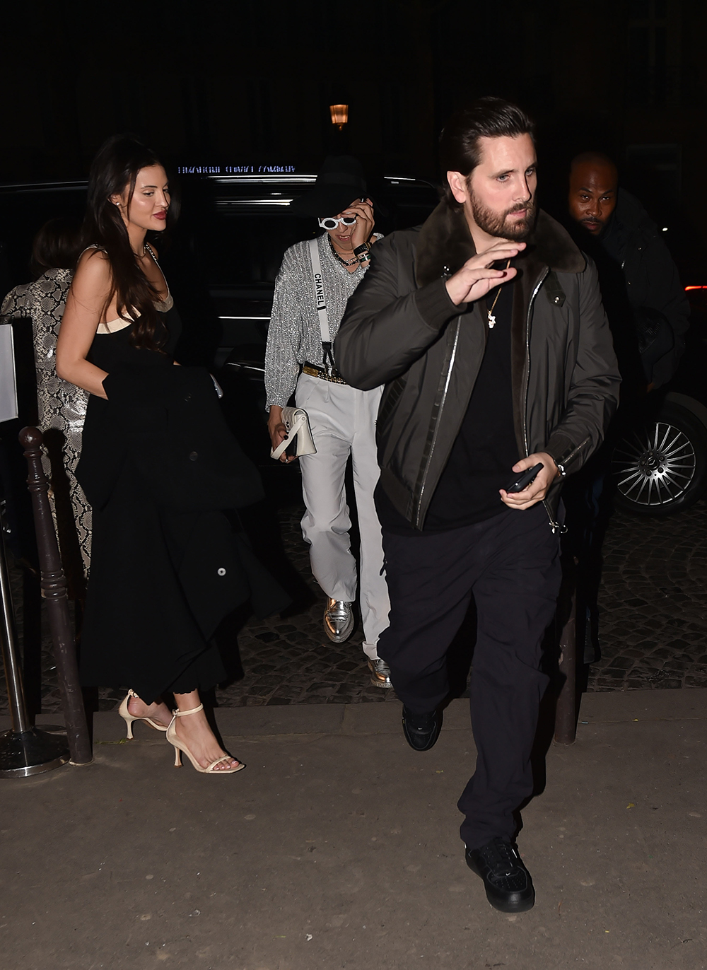 Scott Disick arrives at Boum Boum night club in Paris with new girlfriend Chaney Jones