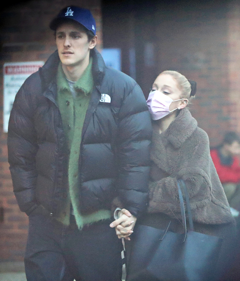 EXCLUSIVE: Ariana Grande and her husband Dalton Gomez indulge in Crepes from the famous La Creperie de Hampstead