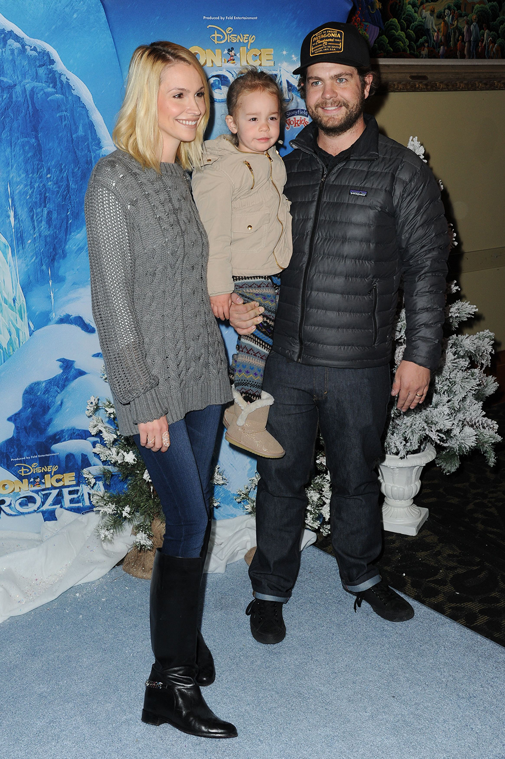 Jack Osbourne and Lisa Stelly with daughter Andy attend Frozen celebrity premiere presented by Disney On Ice held at the Staples Center on Thursday, Dec.10, 2015, in Los Angeles
Frozen Celebrity Premiere Presented by Disney On Ice, Los Angeles, USA - 11 Dec 2015