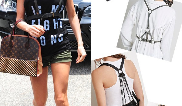 taylor swift harness belt backwards