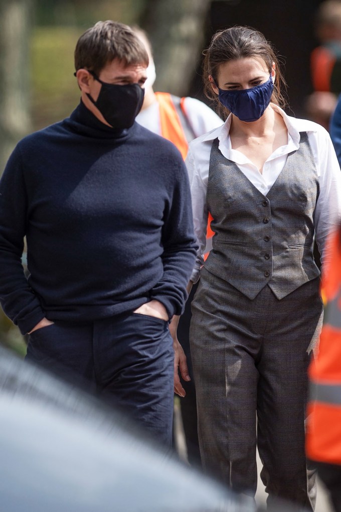 Tom Cruise & Hayley Atwell Walk