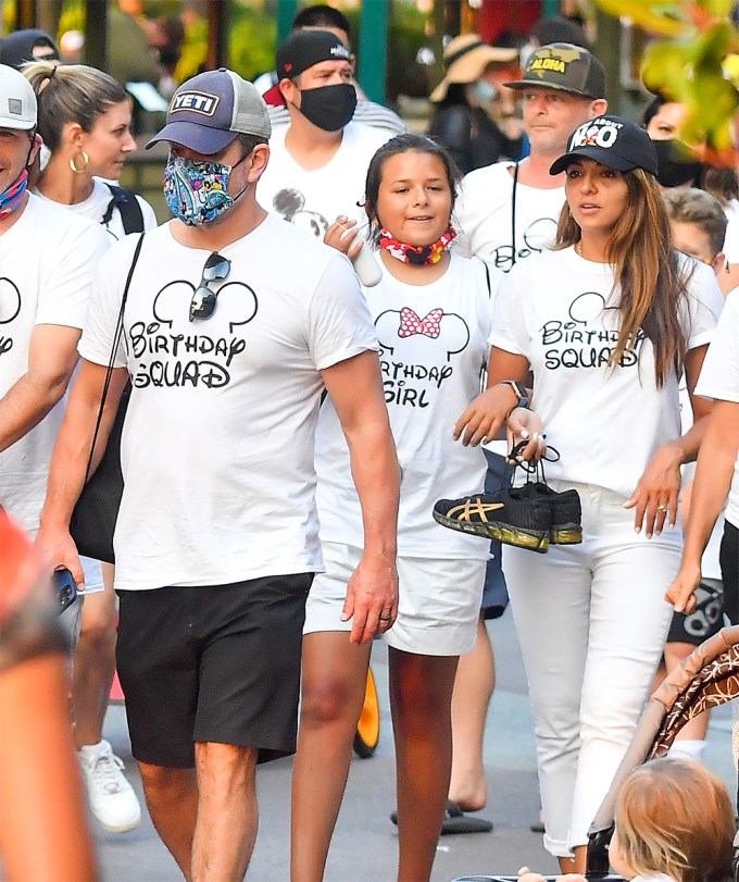 Matt Damon & his Family at Disneyland