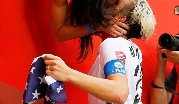 Abby Wambach Kisses Wife