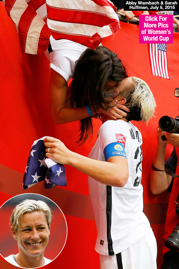 Abby Wambach Kisses Wife