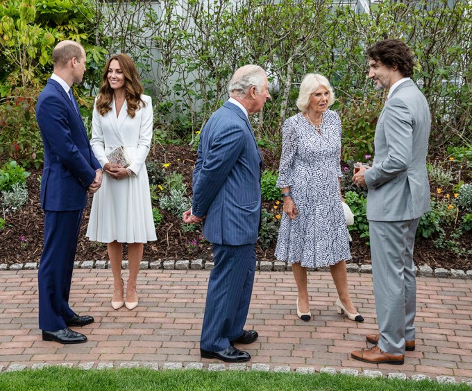 Prince William and Kate Middleton at a reception