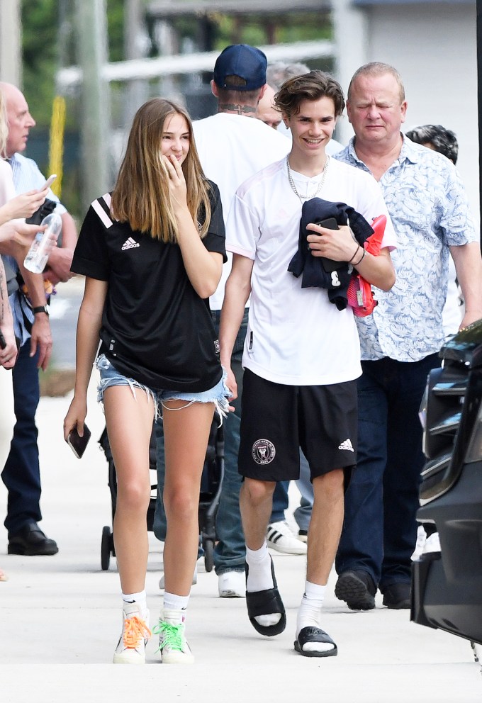 Romeo Beckham & Girlfriend Mia