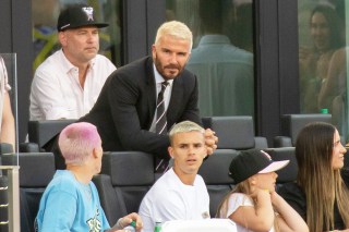 Mandatory Credit: William Nikon/London Entertainment/ShutterstockMandatory Credit: Photo by William Nikon/London Entertainment/Shutterstock (12231252l)David Beckham with children Cruz Beckham, Romeo Beckham and Harper BeckhamDavid Beckham and family at Philadelphia Union v Inter Miami FC, Football, MLS soccer match, DRV PNK Stadium, Fort Lauderdale, Florida, USA - 25 Jul 2021