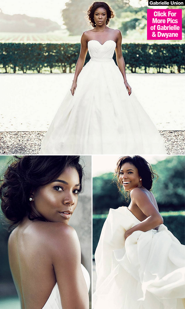 gabrielle union wedding dress pics