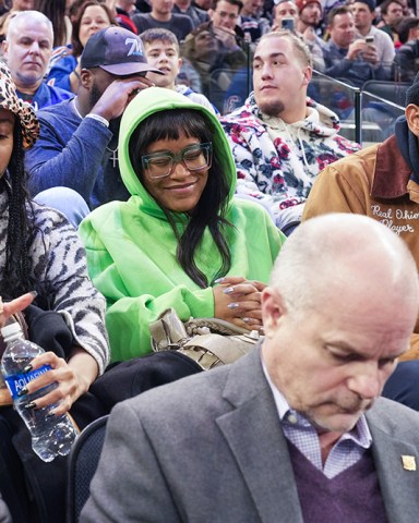 Keke Palmer watches the home team New York Rangers beat the visiting St. Louis Blues 6-4 at Madison Square Garden
St. Louis Blues v New York Rangers, Madison Square Garden, New York, USA - 05 Dec 2022