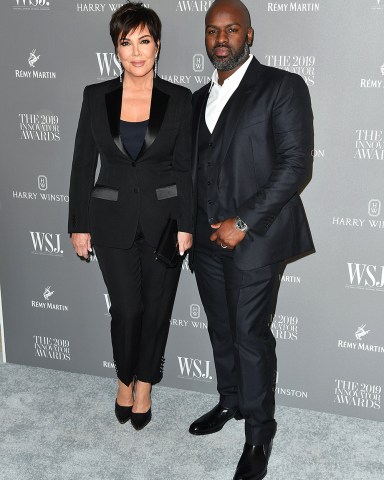 Kris Jenner and Corey Gamble
9th Annual WSJ. Magazine Innovator Awards, Arrivals, The Museum of Modern Art, New York, USA - 06 Nov 2019