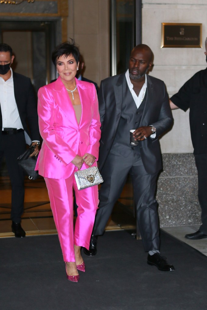 Kris Jenner and Corey Gamble At Paris Hilton’s Engagement Party