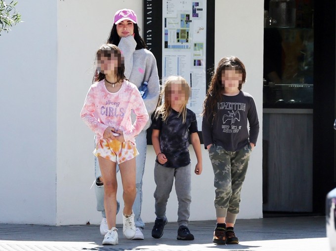 Megan Fox Hangs With Her Boys