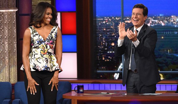 michelle obama cleavage