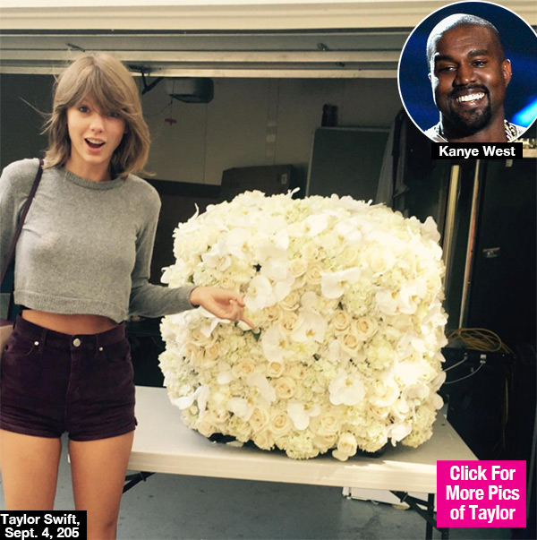 Kanye West Sends Taylor Swift Flowers