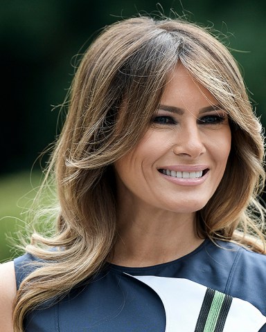 Melania Trump
Meeting of NATO Heads of State and Government in Brussels, Waterloo, Belgium - 11 Jul 2018
US First Lady Melania Trump looks on during a visit of the spouses of NATO leaders in the Walloon Brabant region, in Queen Elisabeth Music Chapel in Waterloo, south of Brussels, Belgium, 11 July 2018. NATO member countries' heads of states and governments gather in Brussels on 11 and 12 July 2018 for a two days meeting.