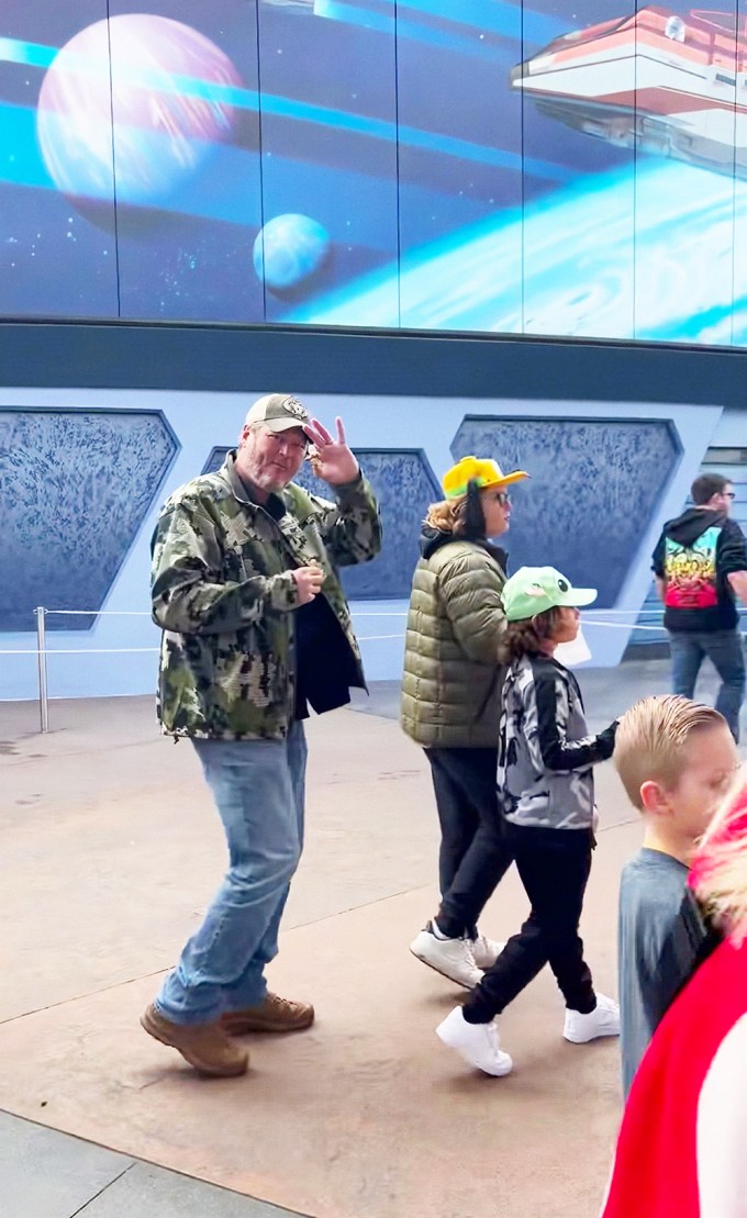 Blake Shelton At Disneyland