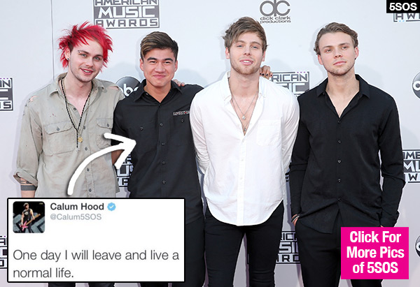 Calum Hood Leaving 5SOS